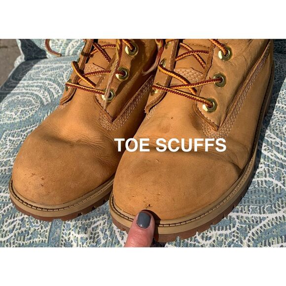 Timberland Classic 6" Waterproof wheat Boots YOUTH UNISEX sz 5.5 - Picture 5 of 11